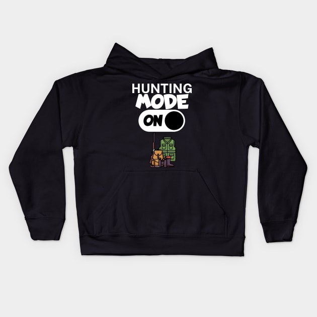 Hunting mode on Kids Hoodie by maxcode